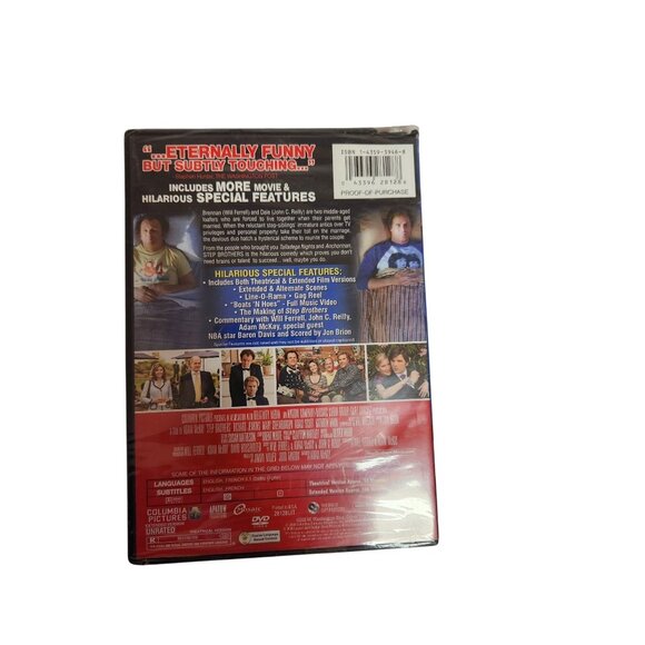 Unrated Widescreen Edition "Step Brothers" DVD Starring Will Ferrell & John C. R - Picture 2 of 3